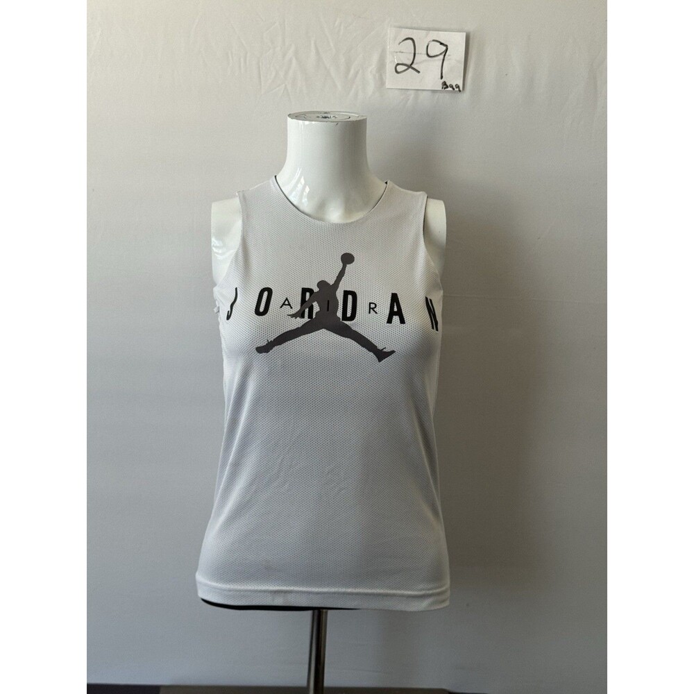 Nike Jordan Reversible Mesh Jersey Tank Youth Small 8-10 Black White